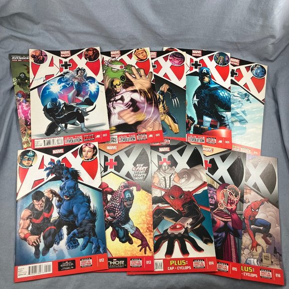 Avengers + X-Men A+X Marvel Comics Lot of 11 Issues 2013 Series AXIS #3+ - Picture 1 of 3